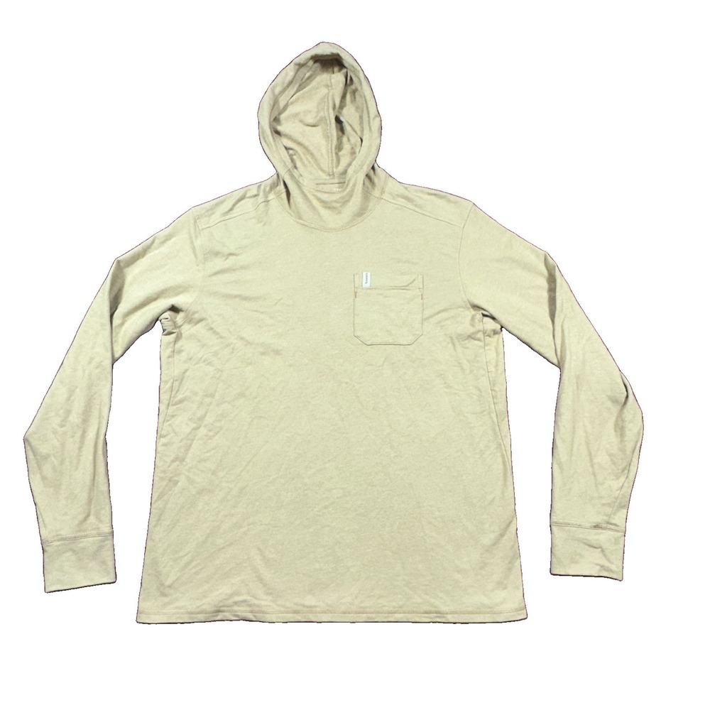 Simms Hoodie Men's Bronze Brown Heather Pullover Fishing Outdoor XL/TG
